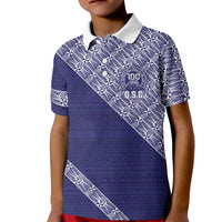 Tonga Queen Salote College Kid Polo Shirt 100 Years Anniversary Navy Color LT05 Kid Navy - Polynesian Pride