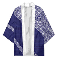 Tonga Queen Salote College Kimono 100 Years Anniversary Navy Color LT05 Unisex Navy - Polynesian Pride