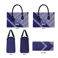 Tonga Queen Salote College Leather Bag 100 Years Anniversary Navy Color LT05 - Polynesian Pride
