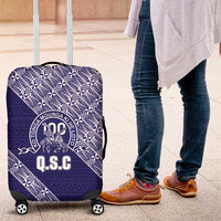 Tonga Queen Salote College Luggage Cover 100 Years Anniversary Navy Color LT05 Navy - Polynesian Pride