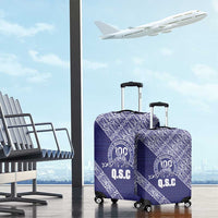 Tonga Queen Salote College Luggage Cover 100 Years Anniversary Navy Color LT05 - Polynesian Pride