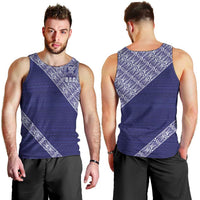 Tonga Queen Salote College Men Tank Top 100 Years Anniversary Navy Color LT05 - Polynesian Pride