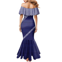Tonga Queen Salote College Mermaid Dress 100 Years Anniversary Navy Color LT05 - Polynesian Pride