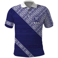 Tonga Queen Salote College Polo Shirt 100 Years Anniversary Navy Color LT05 Navy - Polynesian Pride