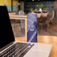 Tonga Queen Salote College Skinny Tumbler 100 Years Anniversary Navy Color LT05 - Polynesian Pride