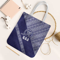 Tonga Queen Salote College Tote Bag 100 Years Anniversary Navy Color LT05 White Strap One Size Navy - Polynesian Pride