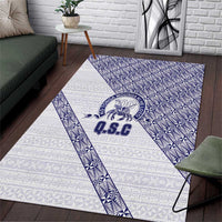 Tonga Queen Salote College Area Rug 100 Years Anniversary White Color LT05 White - Polynesian Pride