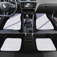 Tonga Queen Salote College Car Mats 100 Years Anniversary White Color LT05 Set 4pcs White - Polynesian Pride