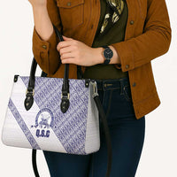 Tonga Queen Salote College Leather Bag 100 Years Anniversary White Color LT05 - Polynesian Pride
