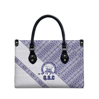 Tonga Queen Salote College Leather Bag 100 Years Anniversary White Color LT05 - Polynesian Pride