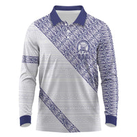 Tonga Queen Salote College Long Sleeve Polo Shirt 100 Years Anniversary White Color LT05 White - Polynesian Pride