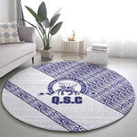 Tonga Queen Salote College Round Carpet 100 Years Anniversary White Color LT05 - Polynesian Pride