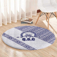 Tonga Queen Salote College Round Carpet 100 Years Anniversary White Color LT05 - Polynesian Pride
