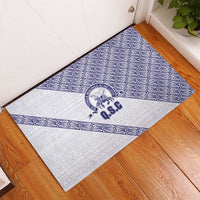 Tonga Queen Salote College Rubber Doormat 100 Years Anniversary White Color LT05 - Polynesian Pride