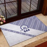 Tonga Queen Salote College Rubber Doormat 100 Years Anniversary White Color LT05 - Polynesian Pride