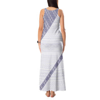 Tonga Queen Salote College Tank Maxi Dress 100 Years Anniversary White Color LT05 - Polynesian Pride