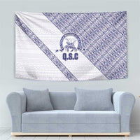 Tonga Queen Salote College Tapestry 100 Years Anniversary White Color LT05 - Polynesian Pride