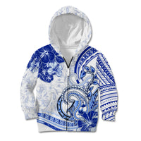 Polynesia Paisley Kid Hoodie Mix Navy Polynesian Pattern LT05 Zip Hoodie Navy - Polynesian Pride