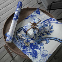 Polynesia Paisley Wrapping Paper Mix Navy Polynesian Pattern LT05 - Polynesian Pride