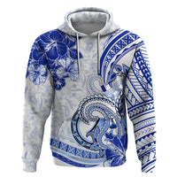 Polynesia Paisley Zip Hoodie Mix Navy Polynesian Pattern LT05 Pullover Hoodie Navy - Polynesian Pride