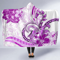 Polynesia Paisley Hooded Blanket Mix Pink Polynesian Pattern LT05 - Polynesian Pride