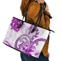 Polynesia Paisley Leather Tote Bag Mix Pink Polynesian Pattern LT05 - Polynesian Pride
