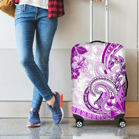 Polynesia Paisley Luggage Cover Mix Pink Polynesian Pattern