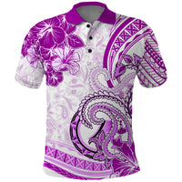 Polynesia Paisley Polo Shirt Mix Pink Polynesian Pattern LT05 Pink - Polynesian Pride