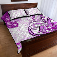Polynesia Paisley Quilt Bed Set Mix Pink Polynesian Pattern LT05 - Polynesian Pride