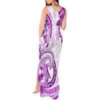 Polynesia Paisley Tank Maxi Dress Mix Pink Polynesian Pattern LT05 - Polynesian Pride