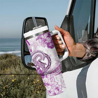 Polynesia Paisley Tumbler With Handle Mix Pink Polynesian Pattern LT05 - Polynesian Pride