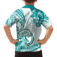 Polynesia Paisley Hawaiian Shirt Mix Teal Polynesian Pattern LT05 - Polynesian Pride