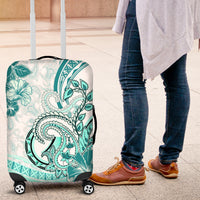 Polynesia Paisley Luggage Cover Mix Teal Polynesian Pattern