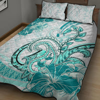Polynesia Paisley Quilt Bed Set Mix Teal Polynesian Pattern LT05 - Polynesian Pride