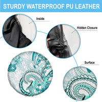 Polynesia Paisley Spare Tire Cover Mix Teal Polynesian Pattern LT05 - Polynesian Pride
