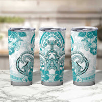 Polynesia Paisley Tumbler Cup Mix Teal Polynesian Pattern LT05 - Polynesian Pride