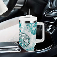Polynesia Paisley Tumbler With Handle Mix Teal Polynesian Pattern LT05 - Polynesian Pride