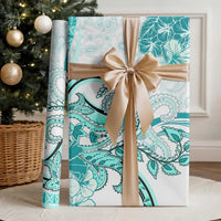 Polynesia Paisley Wrapping Paper Mix Teal Polynesian Pattern LT05 - Polynesian Pride