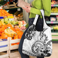 Polynesia Paisley Grocery Bag Mix White Polynesian Pattern LT05 - Polynesian Pride
