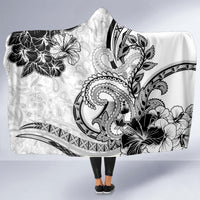 Polynesia Paisley Hooded Blanket Mix White Polynesian Pattern LT05 - Polynesian Pride