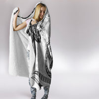 Polynesia Paisley Hooded Blanket Mix White Polynesian Pattern LT05 - Polynesian Pride