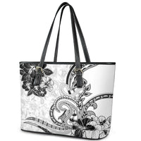 Polynesia Paisley Leather Tote Bag Mix White Polynesian Pattern LT05 - Polynesian Pride
