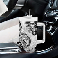 Polynesia Paisley Tumbler With Handle Mix White Polynesian Pattern LT05 - Polynesian Pride