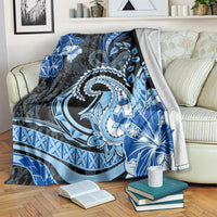 Polynesia Paisley Blanket Mix Blue Polynesian Pattern LT05 Blue - Polynesian Pride
