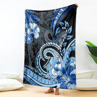 Polynesia Paisley Blanket Mix Blue Polynesian Pattern LT05 - Polynesian Pride