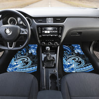Polynesia Paisley Car Mats Mix Blue Polynesian Pattern LT05 Set 2pcs - Front Blue - Polynesian Pride