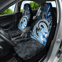 Polynesia Paisley Car Seat Cover Mix Blue Polynesian Pattern