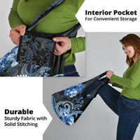 Polynesia Paisley Grocery Bag Mix Blue Polynesian Pattern LT05 - Polynesian Pride