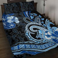 Polynesia Paisley Quilt Bed Set Mix Blue Polynesian Pattern LT05 Blue - Polynesian Pride