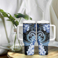 Polynesia Paisley Tumbler With Handle Mix Blue Polynesian Pattern LT05 - Polynesian Pride